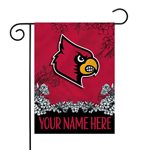 Rico Industries NCAA Louisville Cardinals Personalized Garden Flag