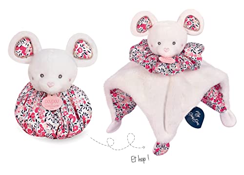 Doudou et Compagnie - Doudou Souris - Doudou boule - Blanc - 25 cm - DOUDOU BOULE - DC3932