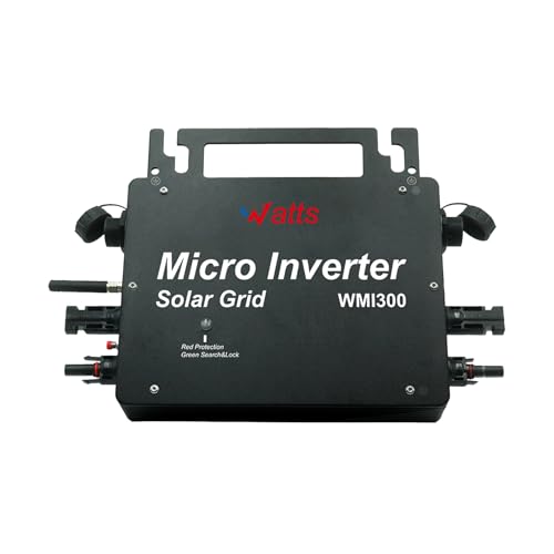 W Onder Full Energy – Mikro-Wechselrichter 300 W, Mikro-Wechselrichter für intelligentes Solarnetz, WLAN, Steuerung über Smartphone-App