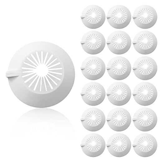 DBALL 30 Piezas Embellecedor Radiador Cubre Radiadores Plásticos Blancos de Tubo 14-29 mm para Tubos de Calefacción Tuberias de Agua Superior e Inferior Fria y Caliente Tubos de Gas, 61 mm