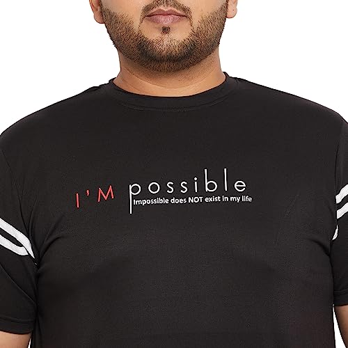 Image of Bigbanana Plus Size Men's Regular Fit Printed Round Neck Tshirt
