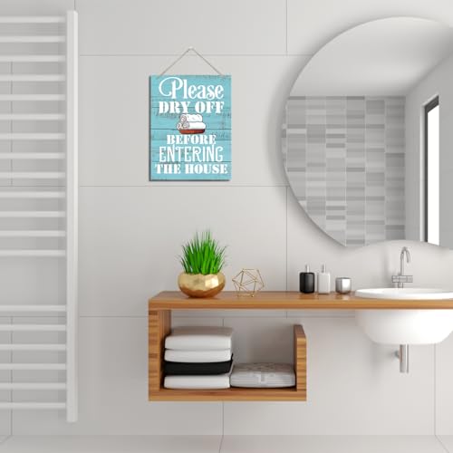 65% Off Rustic Wood Plaque Door Sign - Decorative Wall Hanger - Image 6