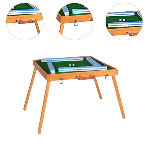 Set de fichas Mahjong Kowaku con mesa plegable y bolsa miniatura 5