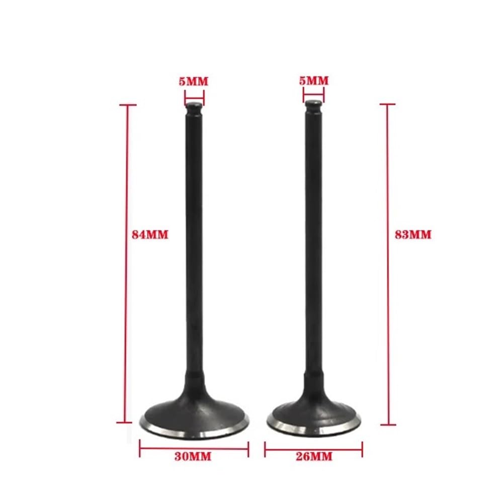 Misura for CBF150 XR150L KTT150 Motore Del Motociclo VALVOLA di SCARICO VALVOLA di ASPIRAZIONE Kit Con Paraolio E Piastra di Bloccaggio