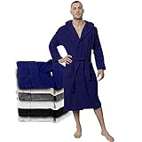 kapuzen bademantel damen baumwolle MÄNNERSPEZIFISCHER Schnitt - Die Passform unserer Saunamäntel ist speziell auf den Körperbau von Männern ausgelegt (erhältliche Größen: XS, S, M, L, XL), es gibt jedoch auch eine Variante für Frauen (mit einen speziell auf Ihre Körperform angepassten Schnitt, Meine Damen): Sie werden sich so wohl darin fühlen, dass Sie ihn nie wieder ablegen möchten