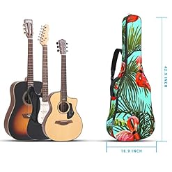 Housse étanche pour guitare acoustique avec double bandoulière et poche Motif flamant rose tropical, Multicolore 01., 42… - Les Beatles, Paul McCartney, John Lennon, RIngo Starr, George Harrison Housse étanche pour guitare acoustique avec double bandoulière et poche Motif flamant rose tropical, Multicolore 01., 42… – Image 5