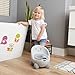 Infantino Potty Pals Potty Seat - Potty Training Toilet, Removable Bowl with Splashguard, Slip Resistant Feet, Gray