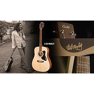 Guild A-20 Bob Marley Natuaral Satin Guitare - Les Beatles, Paul McCartney, John Lennon, RIngo Starr, George Harrison Guild A-20 Bob Marley Natuaral Satin Guitare – Image 2