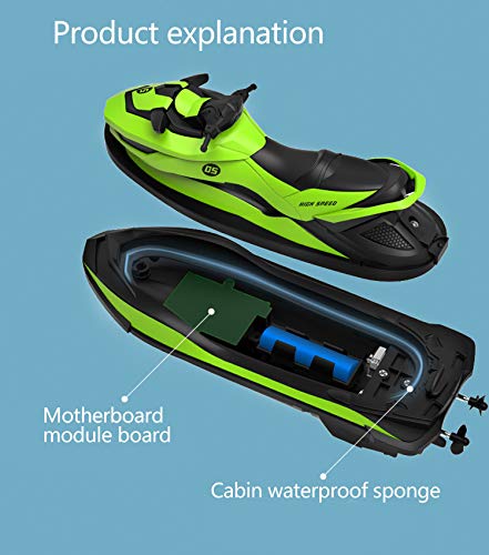 image for IOKUKI 2.4G RC Boats for Kids - Remote Control Boat for Kids & Adults 
