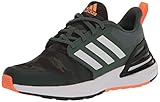 adidas RapidaSport Running Shoe, Green Oxide/White/Screaming Orange, 5 US Unisex Big Kid