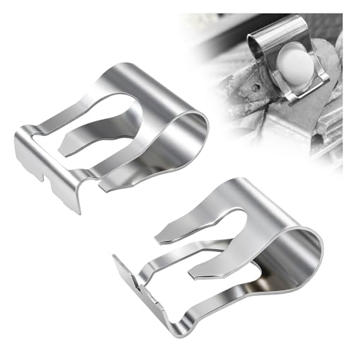 2PCS Windshield Wiper Linkage Clip Stainless Steels Windshield Wiper Assembly Clip for Stopping Linkage Falling Universal Wipers Linkages Bushings Replacement for Most Vehicles