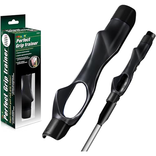 LMADFLYGolf Grip Trainer - Fix Slices & Build Muscle Memory Portable Swing Training Aid for Correct Hand Positioning Golf Accessories Gifts for Men Beginners