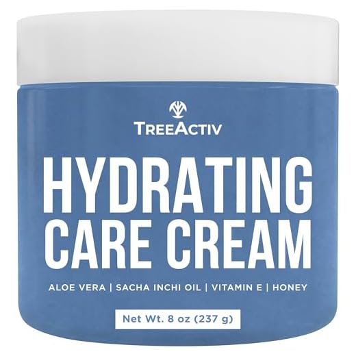 TreeActiv Psoriasis Treatment Cream | Vitamin E & Hyaluronic Acid Moisturizer for Face, Hands, Scalp, Leg, Feet, Butt, & Body | Soothing Itch Relief Lotion for Rashes, Scales, & Dry Skin | 500+ Uses