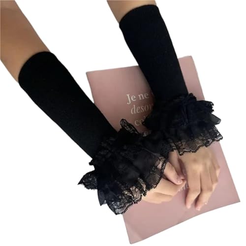 Guantes largos de punto ENWWCH para ciclismo urbano y paseos en días fríos de otoño