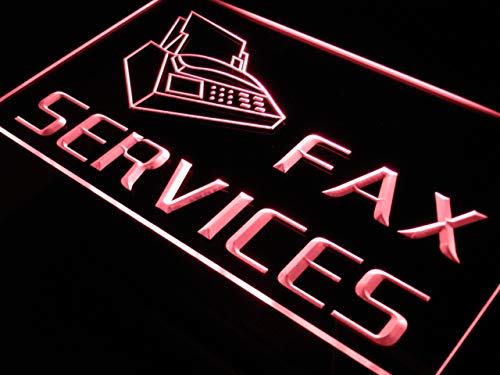 ADVPRO Open Fax Services Shop Ads Ad LED Neon Sign Red 12 x 8.5 Inches st4s32-i149-r