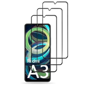 Kit 3 Películas De Vidro Temperado 3D 5D Compatível com Xiaomi Redmi A3 4G