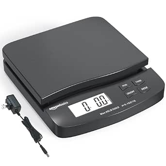 Amazon Basics Digital Postal Shipping Scale, 65 lb Capacity