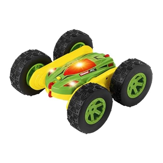 Carrera RC 2,4GHz Mini Turnator 2.0 mit leuchtenden LED-Lichtern I ferngesteuertes Auto für drinnen & draußen I Elektro-Mini-Car mit Fernbedienung I Spielzeug für Kinder ab 6 Jahren & Erwachsene