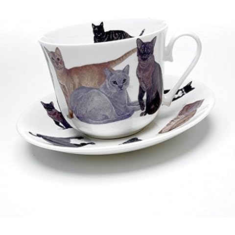 Roy Kirkham - Breakfast Cup and Saucer - Cats Galore Cover