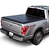 LEER HF350M Tri-Folding Truck Bed Tonneau Cover, Fits Ford F-150 Super Crew/Super Cab, Years 2004-2026, 5'6' Truck Bed, Black
