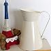 RETYLY Vintage Tall Shabby Chic Cream Jarrón de Esmalte Jarra Jarra Boda...