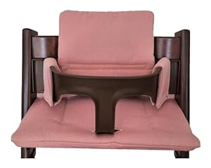 Shabany® Hochstuhl Sitzkissen 100% Bio Baumwolle | Classic Kissen Sitzbezug | Hochstuhlauflage | 2-teilig passend für Stokke Tripp Trapp Kinderhochstuhl | maschinenwaschbar | einfache Befestigung