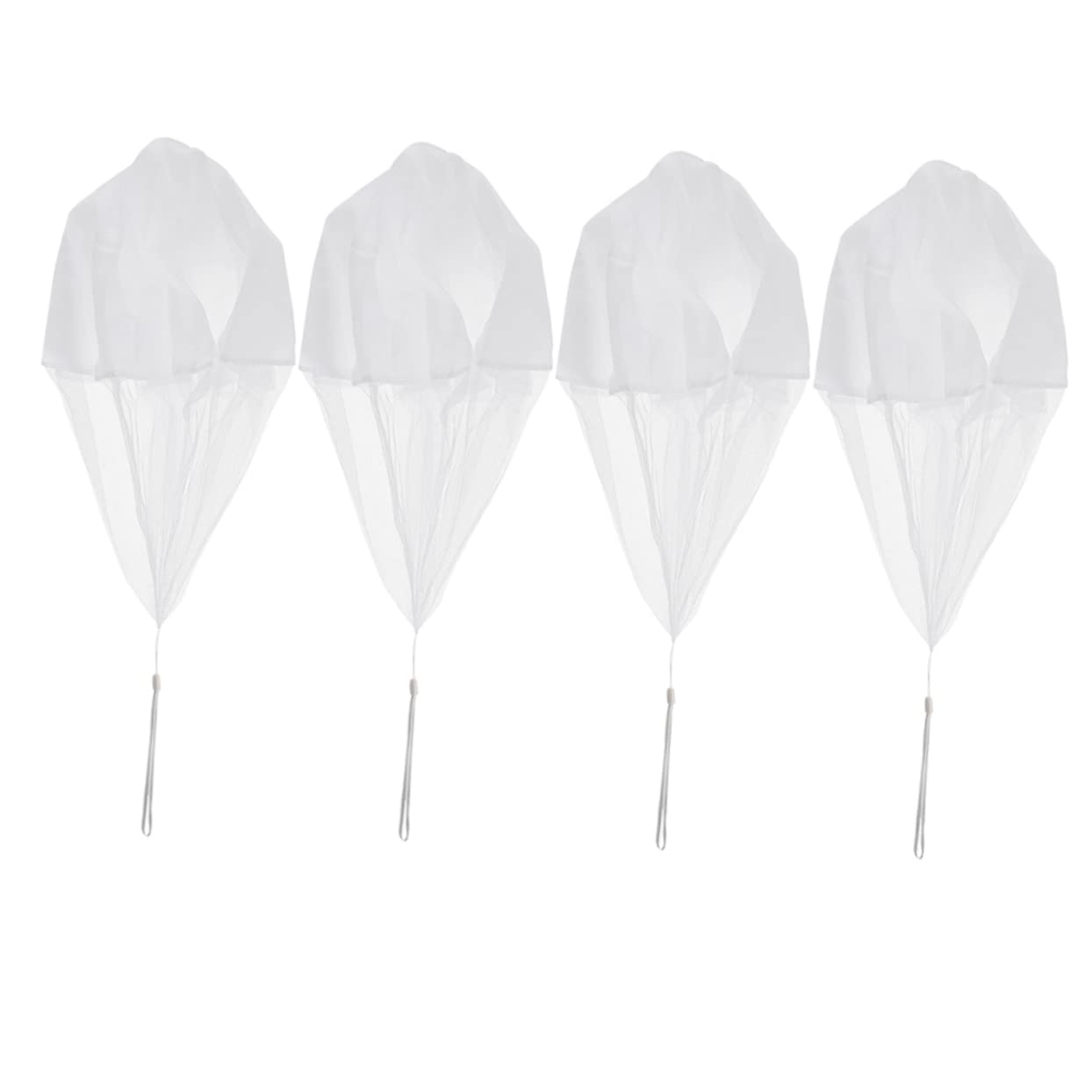 Abaodam Parachute Toy Set 4pcs Hand Throw Parachutes Boys and Girls Flying Toys for Boys Girls