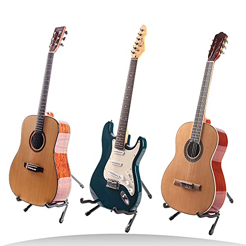Support de Guitare Siqi Support de Cadre Universel 3A Pliable pour Toutes Les Guitares Support de Guitare de Voyage pour Basse électrique Classique Acoustique, Noir - Les Beatles, Paul McCartney, John Lennon, RIngo Starr, George Harrison Support de Guitare Siqi Support de Cadre Universel 3A Pliable pour Toutes Les Guitares Support de Guitare de Voyage pour Basse électrique Classique Acoustique, Noir – Image 3