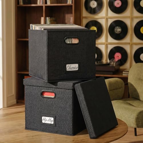 ZICOTO Decorative Vinyl Record Storage Box Set