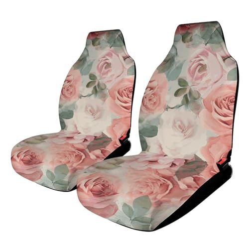 Housse de siège de voiture universelle douce imprimée rose pour protéger l'habitacle