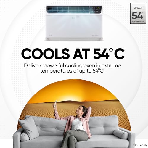 Image of LG 1.5 Ton 5 Star, New Star Rated, DUAL Inverter Window AC (Copper, Convertible 4-in-1 cooling, 4 Way Air Direction, Top Air Discharge, HD Filter, Clean Filter Indicator, AW-Q18WUZA, White)