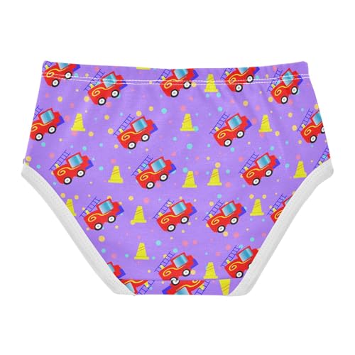 Little Girl Underwear Toddler Panties Kids Undies Vehicle Trucks Soft Cotton Briefs 2T-8Y2