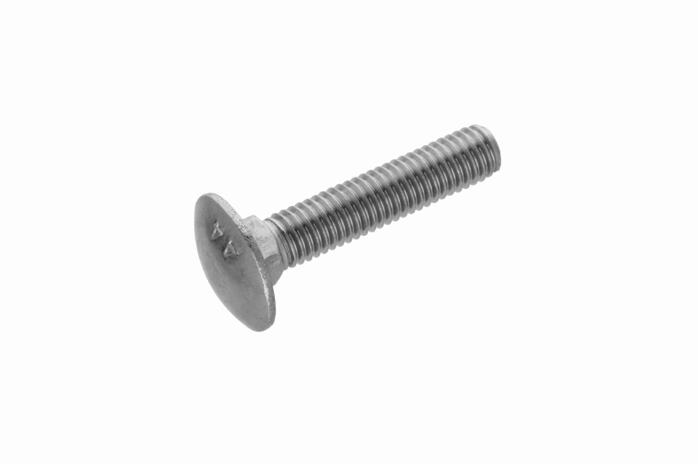M8 8mm x 40mm A2 Stainless Steel Cup Square Carriage Bolts Without Nuts