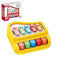 Children Musical Toys: Flex kids piano, toddler educational toy, Musical piano for boys and girls. A gift for Christmas,birthday Preschool toy 18 months+ 2 3 4 years Learn music Learn piano yellow