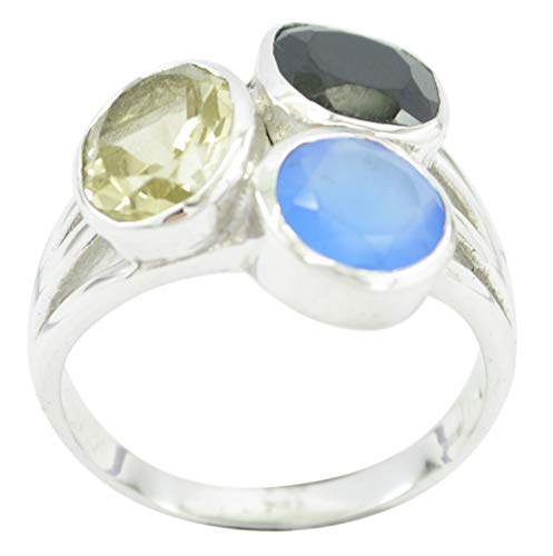Portez la bague argent 925 RIYO avec pierres naturelles lors de vos soirées