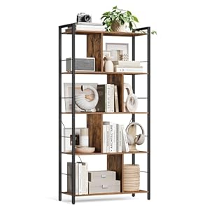 VASAGLE Bücherregal mit 5 Ebenen LBC121B01