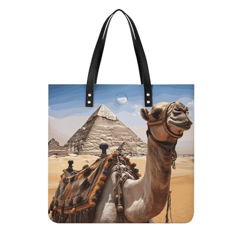 Grand sac fourre-tout camel grand sac d'épicerie léger grand sac à bandoulière