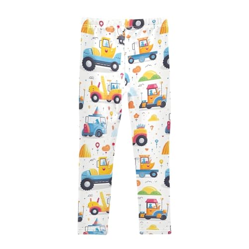 Girls' Leggings Truck Excavator Kids Yoga Tights Pants 1 Pack 208545642