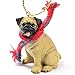 1 X Pug Miniature Dog Ornament - Fawn by Conversation Concepts