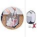 HONOMA Laundry Bags Hamper Bag with Handles,Portable &Collapsible Dirty Clothes Mesh Basket Foldable for Washing Storage, Kids Room,Dorm or Travel (Black, Single-Layer)