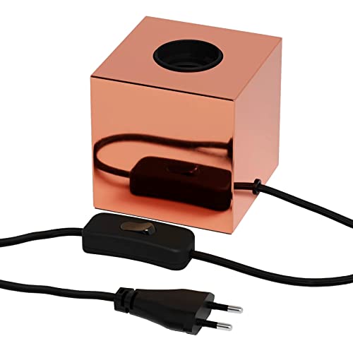 CALEX Tischleuchte U-Line, E27 Fassung Retro, Tischbeleuchtung Industrial, Wohnzimmer und Schlafzimmer, Kupfer