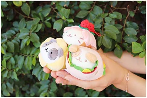 Miniatura 5 de Anirollz Llavero de peluche de animal de peluche, muñeca de juguete con dije de adorno  Suave, esponjoso, cálido, lindo, cómodo, seguro  Rollo de