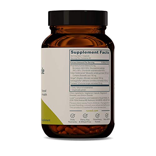 Ruved Paingon, Holistic Joint, Muscle And Cartilage Support With Glucosamine, Boswellia And Turmeric, Promotes Muscle And Joint Comfort, 60 Vegetarian Capsules #TOP1
