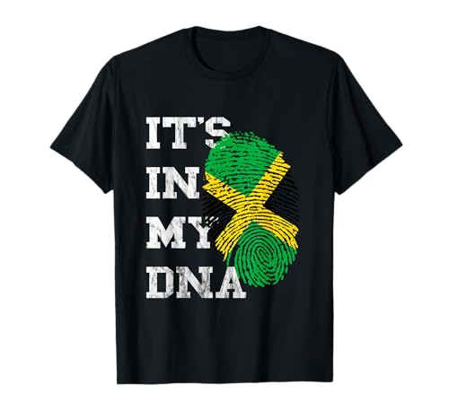 It Is In My DNA Jamaican Flag Jamaican Roots Jamaica T-Shirt