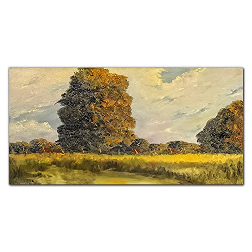 Décoration murale verre acrylique ciel forêt nature tableau en verre panoramique pour salon