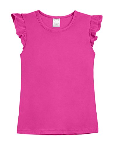 Image of Soft Cotton Flutter Tee for Girls by City Threads