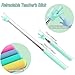 HungGato 4PCS Retractable Teacher Pointer for Classroom Kids Reading, Mini Extendable Hand Pointer Finger Pointer Stick, Point Reading Pen, Kindergarten Student Teacher Supplies