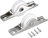 XYWHPGV 24mm Dia Nylon Single Wheel Electroplating Sliding Door Window Pulley 2 Pieces(d88eb 0fa52 45c15 dcc2d 9e4bc 7a42a
