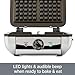 All-Clad Stainless Steel Waffle Maker 4 Section, Thick Belgium Waffle Makers, Upright Storage 1600 Watts, Nonstick, 6 Browning Levels, Dishwasher Safe