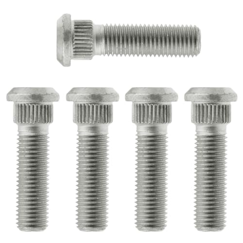VZU 5 Stück Radbolzen, M12x1,5 Radschrauben, 48mm Lang Stahl-Radbolzen, Kompatibel mit FJ Cruiser, Toyota Hiace, Prado, GX460, Domineering, Speedmaster, Foton Toplander, 90942-05009/90942-02049